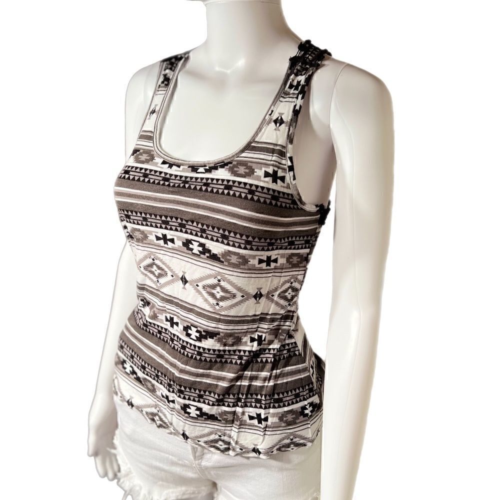 Crochet Back  Knit Tank  - Picture 2 of 7